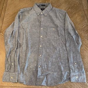 J Crew Chambray Shirt Medium Slim Fit